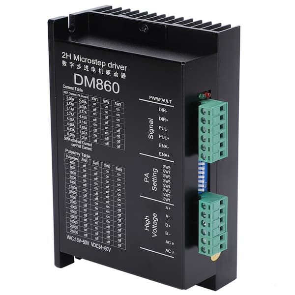 DM860 Stepper Motor Driver 2-faset 4.2A CNC-controller PUL/DIR