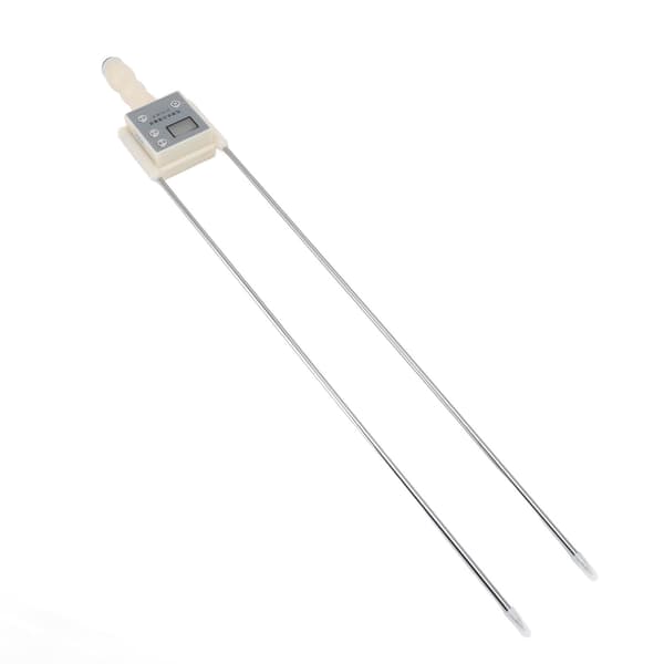 Fuktmätare för gräs och halm, snabb LED-display, dubbel stålprob, högprecisionsdetektor