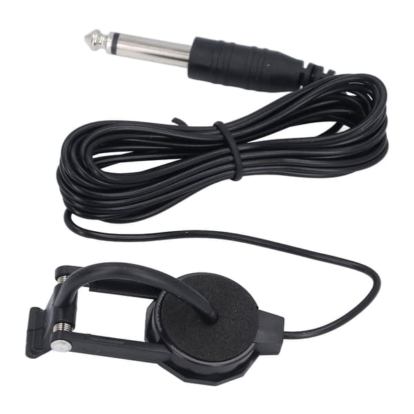 Fiol Akustisk Pickup Bärbar Hålfri Patch ABS och Metall Clip On Fiol Pickup