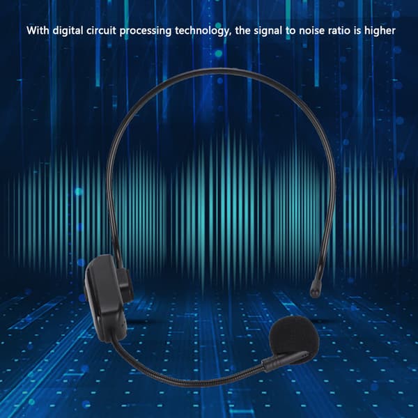 UHF Trådløst Mikrofon Headset Trådløs Mikrofon til Undervisning Møde Turistguide