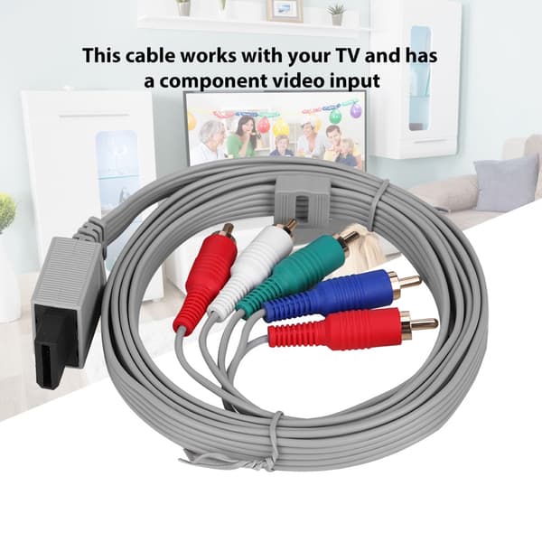 High Definition AV Audio Video Adapter HDTV Komponentkabel til Wii U Gaming System