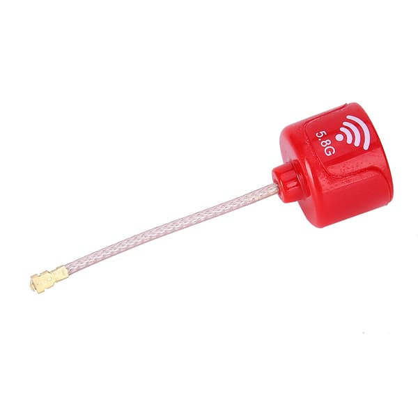 5.8Ghz 3dBi LHCP High Gain Antenne til FPV Racing Drone RC Dele Tilbehør Rød UFL