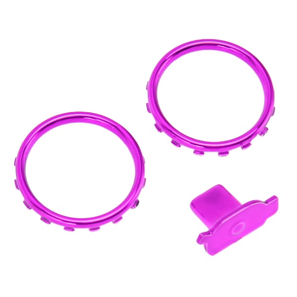Dekorative accentringe til Xbox Elite Series 2 Controller Matte Chrome Switch Buttons Udskiftningsdele Lilla