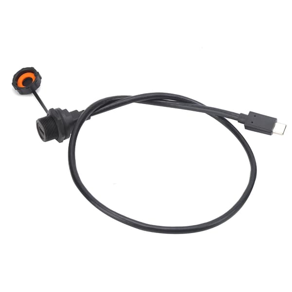 IP67 vedenpitävä USB C -liitin naaras ja uros 0,5 m kaapelilla, Type-C-liitäntä E10TPCTFF/TPCAM
