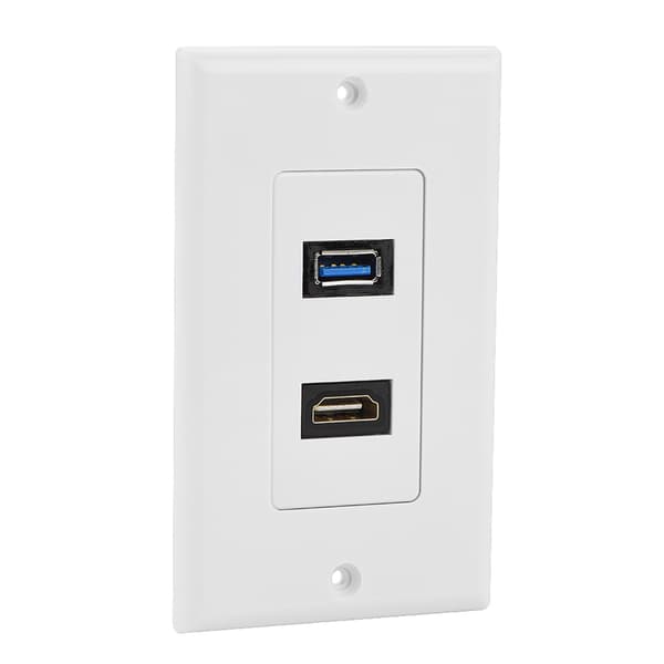 HDMI USB3.0 To i en integreret multimedievægpanel lyd- og videostik