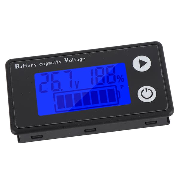 Batterispänningsmätare 10-100V LCD-display 2-tråds digital voltmeter kapacitetstestare
