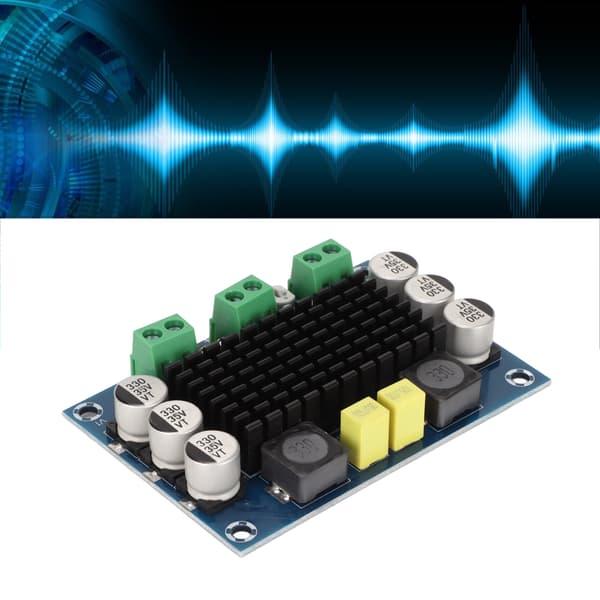 Mono effektforstærkerkort 100W 1-kanals forstærkermodul til lydsystemhøjttaler DIY DC12‑26V