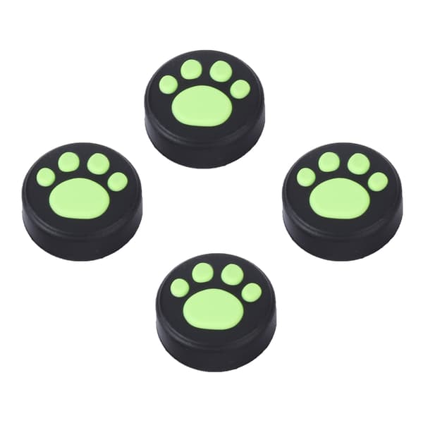 4 stk. silikone-joystick til PS3/PS4 tommelfingergreb Rocker Cap Cover til Switch Pro (grøn)