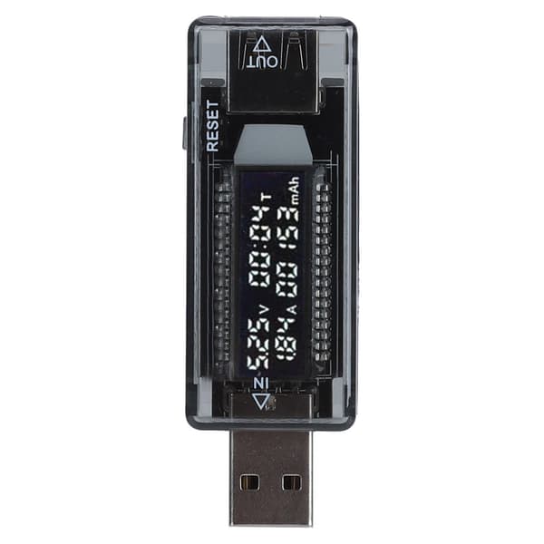 USB-tester Voltmeter Amperemeter, Strømkapacitetsmåler til telefonopladere, Bærbart batteridiagnoseværktøj