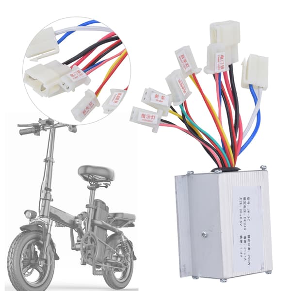 24V250W Elektrisk Scooter Børste Controller Tilbehør i Aluminiumslegering Sølv