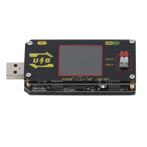 USB3.0 Tester, 1.44\" LCD Display Spænding & Strømmåler, Hurtig Opladningskapacitetsanalysator