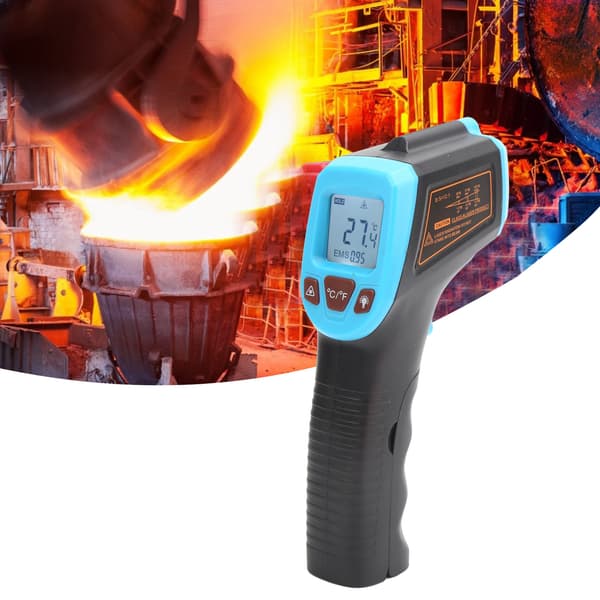 Temperaturmålepistol Infrarød med LCD-display Industriel Termometer GM320SBlue