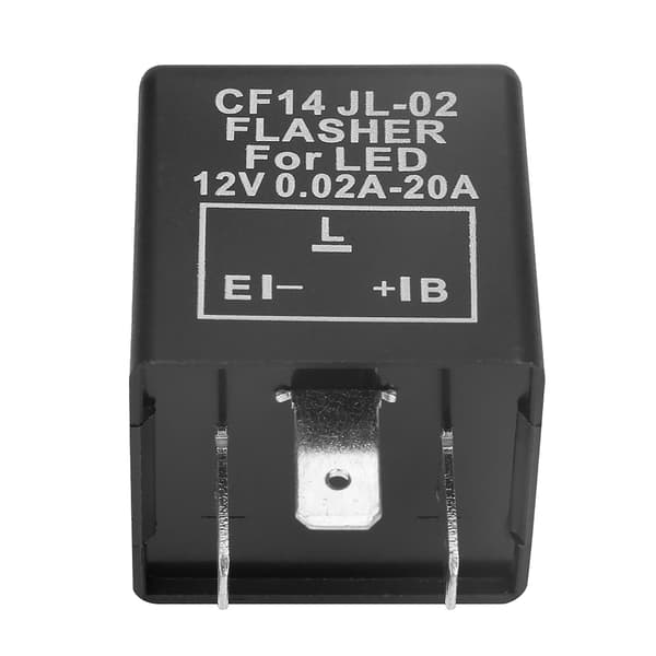 CF14 JL-02 3-benet LED-blinkrelæ til blinklys Hyper Flash Fix 12V