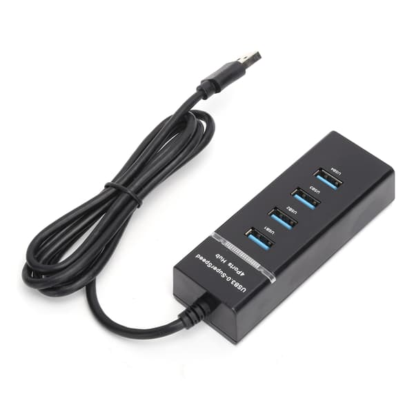 1 til 4 USB 3.0 HUB Han til Hun USB Forlængeradapterkabel Splitter til PC Bærbar
