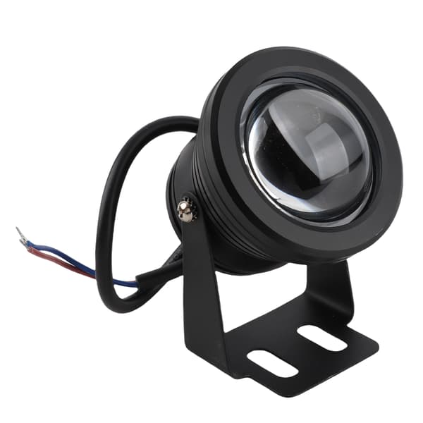 12V 10W RGB Akvarium LED Spotlight Lampe til Fisketank Pool Have Undervands Sort