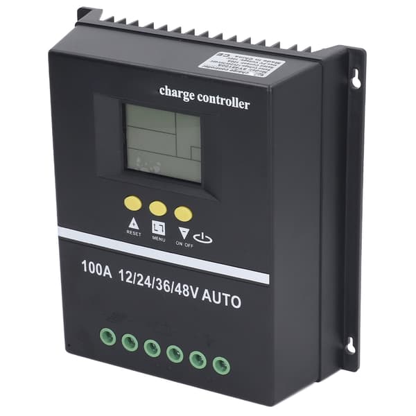 MPPT Solar Charge Controller Dubbla USB-portar Bakgrundsbelyst LCD-display Solpanelsregulator 12V 24V 36V 48V Adaptiv