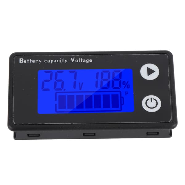 Batterispänningsmätare 10-100V LCD-display 2-tråds digital voltmeter kapacitetstestare