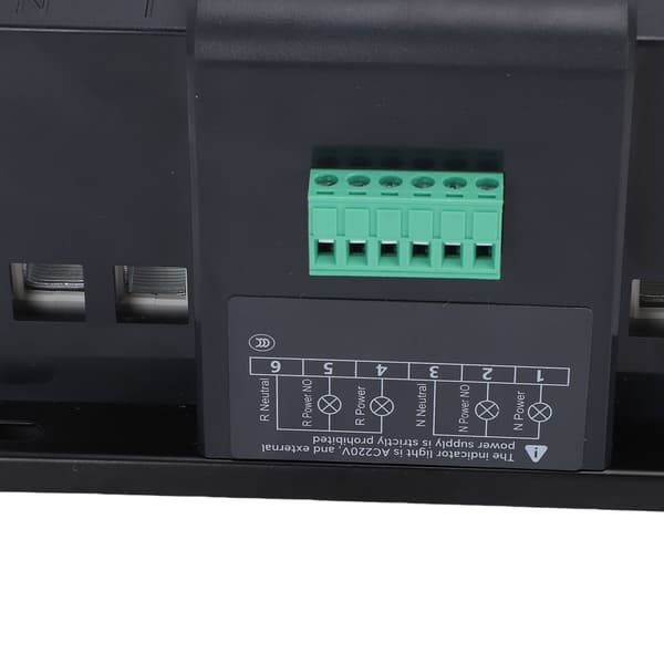 125A 2-polig dubbelström ATS 2-i-1 omkopplare Auto/Manuell PC-isolator