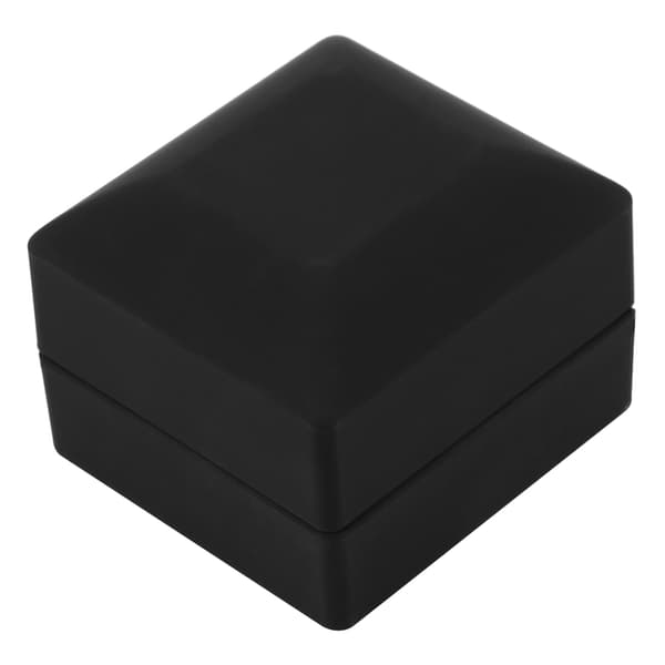 LED-ringdisplayfodral för förlovningsbröllopssmycken, presentförvaringslåda med ljus (ringlåda)