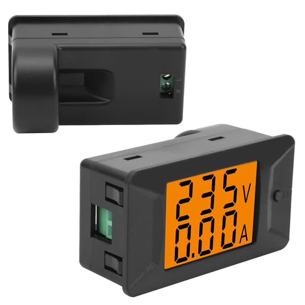 AC 40-400V 100A Dobbelt Digital Volt Amp Panelmåler, Amperemeter & Voltmeter, 110-220V, LED Display