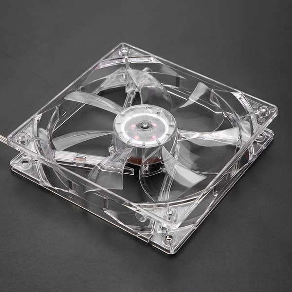 12 cm USB LED Gennemsigtig Farverig Lys Køleventilator PC Computer CPU Køleventilator