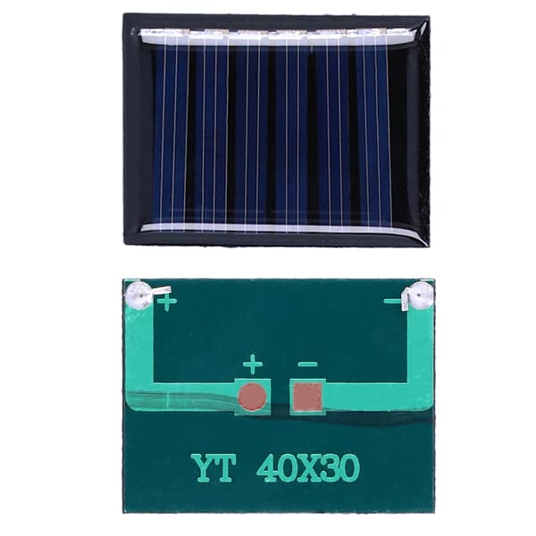 4 st 0,15W 3V solpanel polykisel DIY solcellsladdningsmodul tillbehör 40x30mm