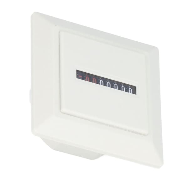 BERM Timetæller Mekanisk Måler Industriel Timer 72x72mm Hvid 220VAC