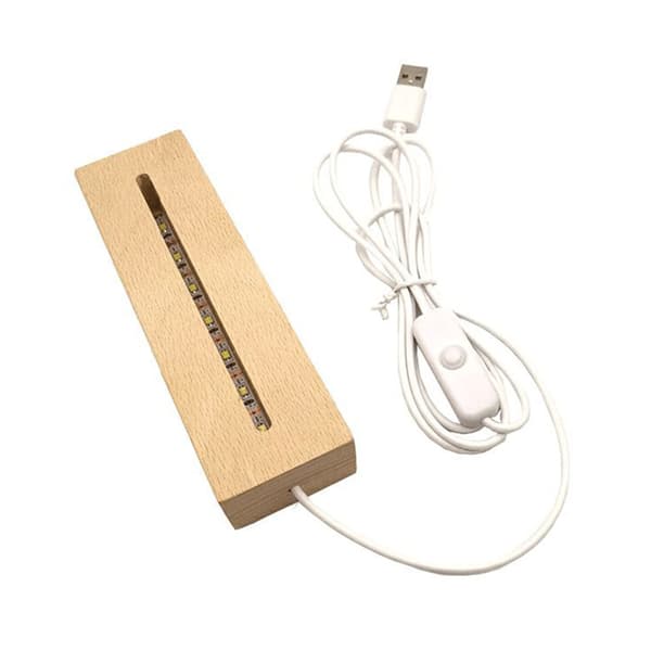 Desktop Lysende Memo Note Board Plug In LED Lampe Base DIY Graffiti Akryl Besked Natlys