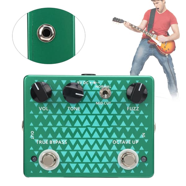 Distortion Gitarrpedal Oktav Instrumenttillbehör med True Bypass Design CP‑53