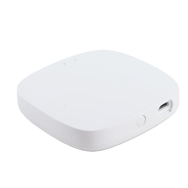 Intelligent hemkontroll för Tuya Zigbee USB-driven trådlös gateway APP fjärrkontroll Vit