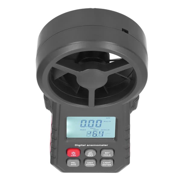 WT87B Bluetooth-anemometri, LCD-taustavalaistu 9V kädessä pidettävä tuulimittari