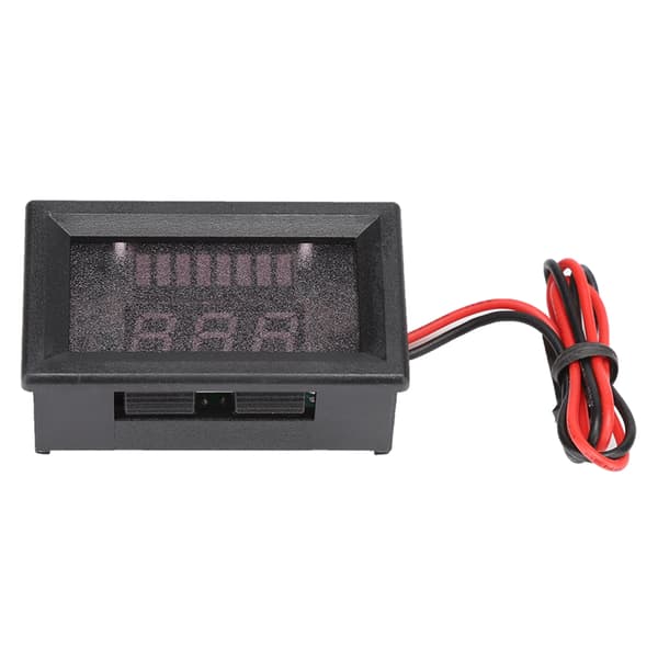 DC Digital Elektrisk Utrustning Spänningsmätare Display Litiumbatteri Voltmeter 12V-60V (Blå)
