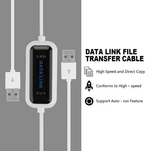 USB 2.0 Online Laptop PC til PC Data Link Filoverførselskabel Bro EC
