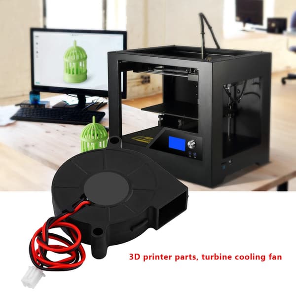 50*15mm Blæser Radial Køleventilator Turbofan Køler Kit Tilbehør til 3D Printer DC 12V