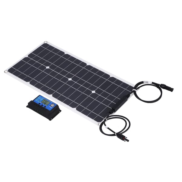 25W Monokrystallinsk Solpanel Kit 30A Ladecontroller Højeffektivt PV-modul til autocampercamping