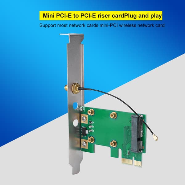 Mini PCI-E till PCI-E Riser-kort Utöka externt adapter nätverkskort