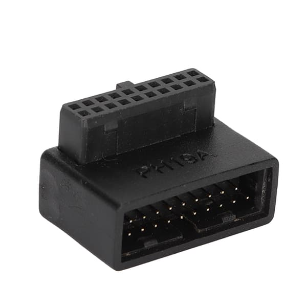 USB 3.0 90° adapter flerskiktskretskort enkel installation 19/20-stifts strömadapter PH19A
