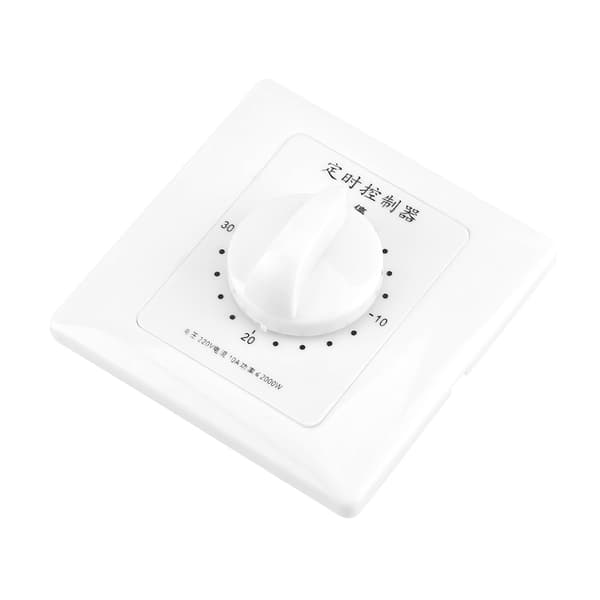 220V Vandpumpe Timer Mekanisk Nedtælling Indendørs Intelligent Tidsafbryder Kontrol (30 minutter)