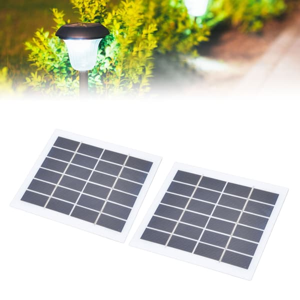 2-pack 2W 6V Mini Solpaneler, Högeffektiva Små Solceller för Hemmabelysningssystem