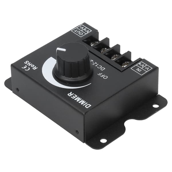 30A PWM LED-dæmper Unicolor Enkeltkanals Dæmpningscontroller DC 12V-24V til Strip Lights