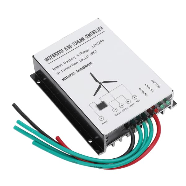 400W Vindmøllecontroller IP67 Vandafvisende Vindmøllegenerator Controller Regulator 12V 24V