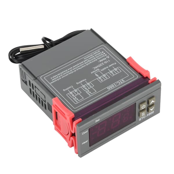 110-220V Digital termostat med temperatursensor Elektrisk temperaturregulator
