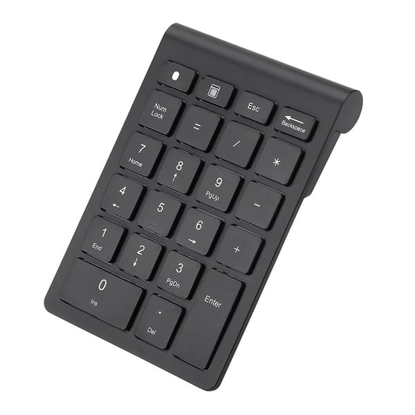 Sort 22-tasters Mini Numpad Trådløst Bluetooth Numerisk Tastatur Til OS X PC