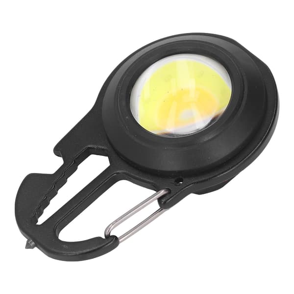 COB Mini Lommelygte 3 Tilstande USB Genopladelig Sort Lommelygte med Stativ til Camping Hjem
