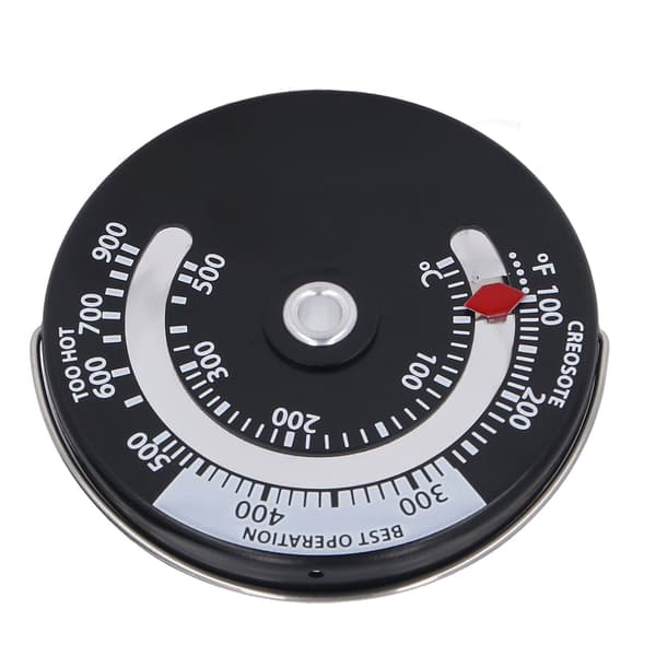 Magnetisk Spistermometer 0-500℃ Urtavla i Aluminiumlegering Högprecisionstermometer för Eldstad