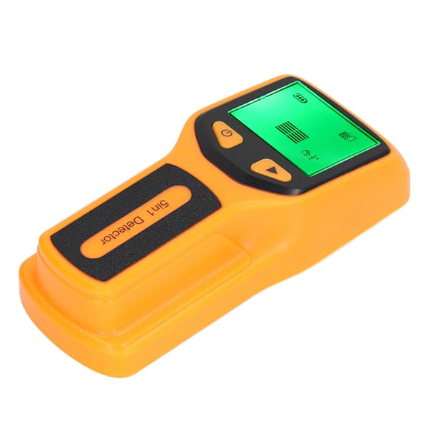 Stud Finder Vægscanner Sensor 5 i 1 Detektor HD LCD-skærm til Træ AC-ledning Centerkant Gul