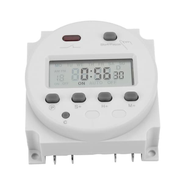 CN102A Digital LCD Elektronisk Timer Cyklus Nedtælling Tidsstyringsafbryder (220V)