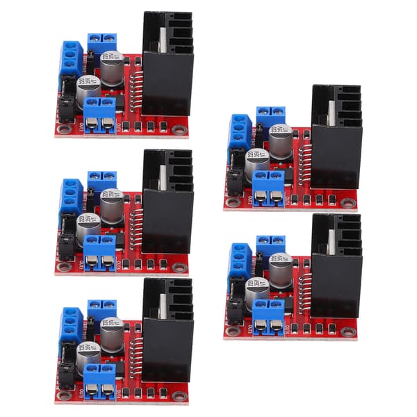 5 stk. L298N Dual H-Bridge Stepper Motor Driver Controller Board Modul