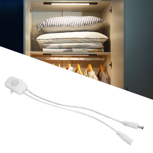 DC6V-24V LED Strip Infraröd Människokroppsdetekteringssensor LED Infraröd Kroppssensor Vit