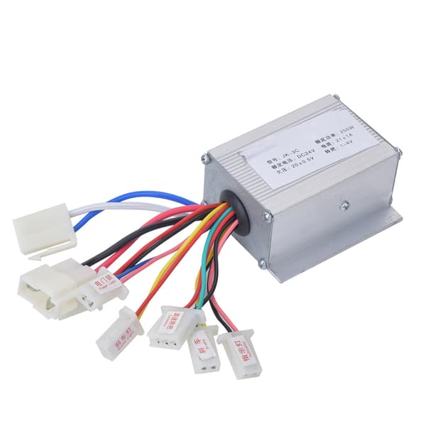 24V250W Elektrisk Scooter Børste Controller Tilbehør i Aluminiumslegering Sølv
